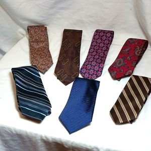 Men's Tie Lot of 7 Assorted